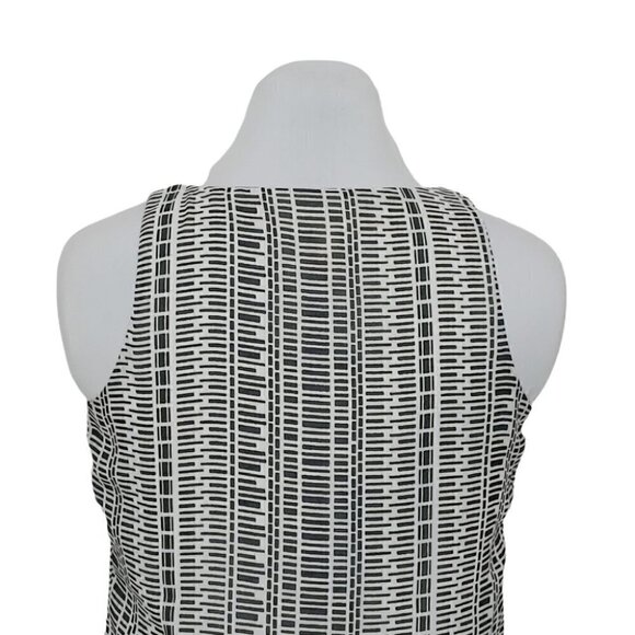 BANANA REPUBLIC Black and white gathered pleated neckline camisole - Picture 2 of 10